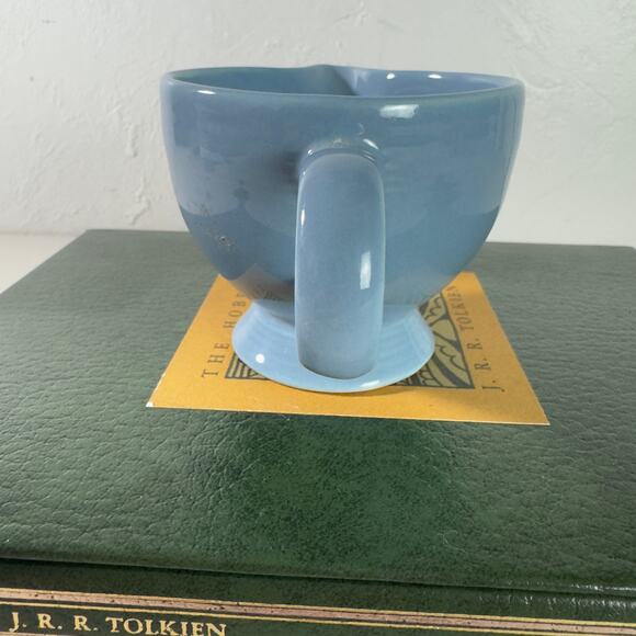 Vintage Homer Laughlin Genuine Fiesta Blue Creamer Dish PLEASE READ - Picture 4 of 9